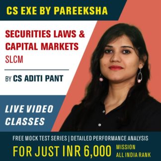 Securities Laws & Capital Markets Live Video Classes by Pareeksha for CS Executive