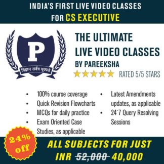 CS Executive Live Video Classes by Pareeksha