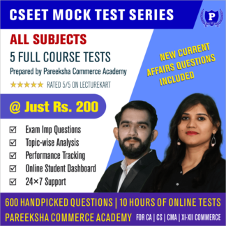 ICSI CSEET full course online mock test series by Pareeksha Commerce Academy on LectureKart