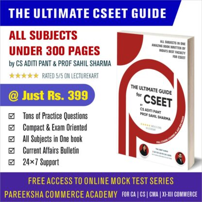 The Ultimate Guide for ICSI CSEET 2023 - Notes by CS Aditi Pant Prof Sahil Sharma - LectureKart