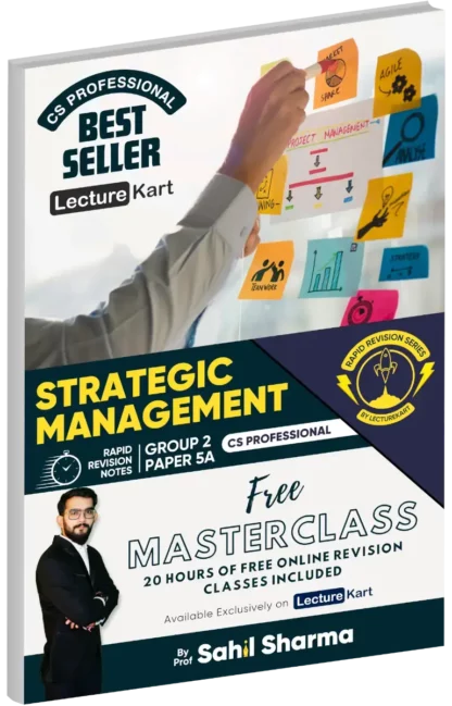 CS Professional Strategic Management Revision Notes by Prof Sahil Sharma with FREE Video Classes - Product Image - LectureKart