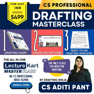 Drafting Pleadings & Appearances Masterclass for ICSI CS Professional By CS Aditi Pant - LectureKart